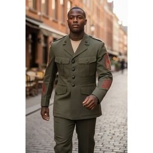 Vintage Vietnam era Men's Military Jacket - Olive Green